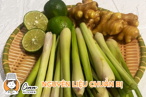 Nguyên liệu chuẩn bị cho nước uống tan mỡ bụng